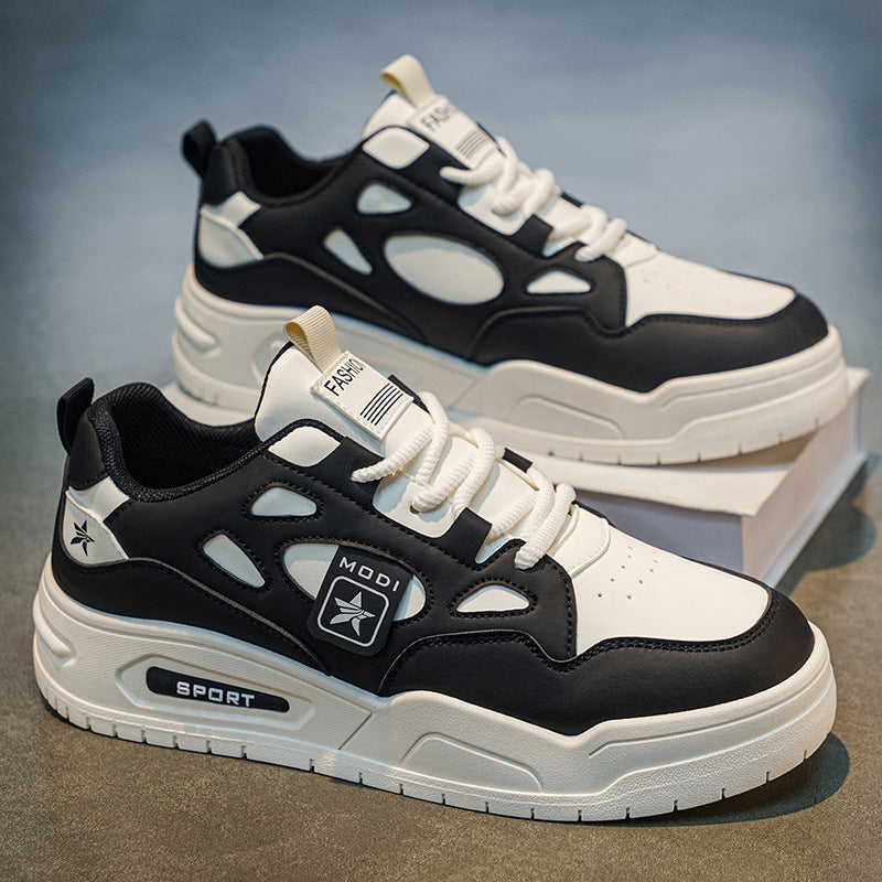 Men's pilot one air force white sneakers, 2026 new spring collection, youth skate shoes, chunky sole athletic shoes for men