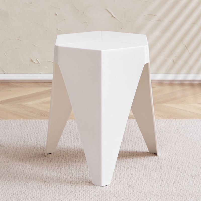 For home plastic stool stackable scandinavianpopular round stool thick rubber stool casual modern dining table chair high stool