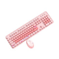 Mofii sky high hand sweet gradient color wireless keyboard and mouse combo for girls - cute, high-value, silent, and energy-saving