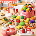 Kids' fruit cutting playset - pretend play kitchen for boys and girls - vegetable cutting toy - baby kitchen set - cake gift