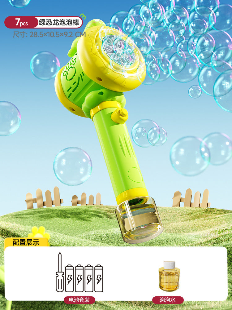 2025 new cartoon electric bubble machine - kids' handheld automatic bubble wand - summer beach family fun toy