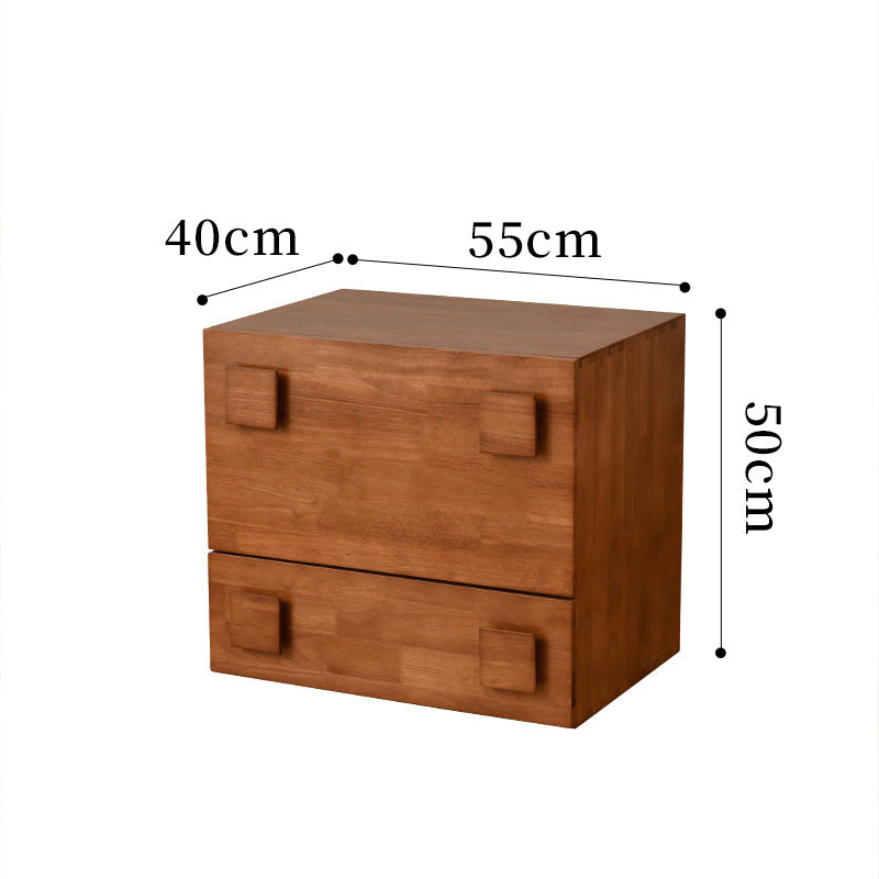 All solid wood tv cabinet module combination living room small apartment storage cabinet all-in-one medieval black carmen cabinet