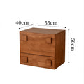 All solid wood tv cabinet module combination living room small apartment storage cabinet all-in-one medieval black carmen cabinet