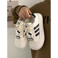 Spring original niche shell toe ugly cute big toe bread shoes girlsthick sole autumeasiest for matchcasual sneakers