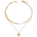 Pearl necklace wholesale fashion cross-border autumn and winter accessories niche style high-end multi-layered round brand sweater necklace for women