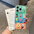 Clownfish family design iphone 17 pro max case - large view window, iphone 16 drop-proof protective cover, compatible with iphone 15