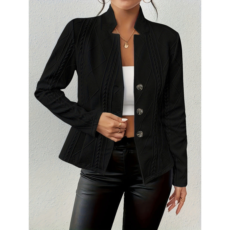Independent station  fashionexportfall and winternew arrivalhot selling button pattern small suit outwear