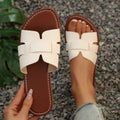 European and american plus size flip-flops - 2025 summer new arrivals - beach sandals & slippers - open toe flat slides for cross-border e-commerce