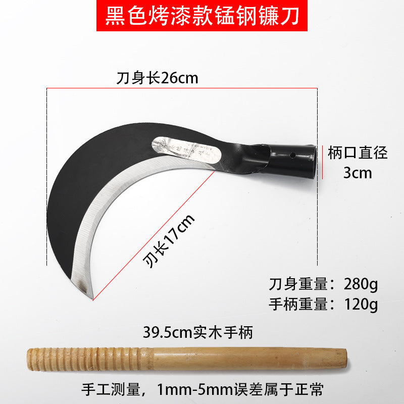除草工具农用镰刀家用收割刀砍割两用弯刀厂家砍柴刀长柄割草神器