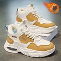 Men's 2025 winter new arrival: trendy, versatile high-top sneakers - youth casual running shoes, height-increasing dad shoes