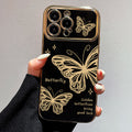 Large window electroplating suitable for apple 15pro butterfly starry sky mobile phone case iphonexr/13 bracelet soft protective cover
