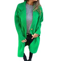 2024 new amazon women's fall/winter lapel long sleeve casual wool blend coat