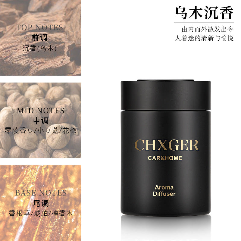 Custom gold foil car air freshener solid perfume - premium car aromatherapy for men, eliminates odors, solid car fragrance