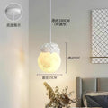 Modern minimalist panda cream style pendant light - three-light luxury dining table, dining room, bedroom cute ambiance pumpkin small pendant lamp