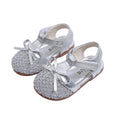 Girls' sandals: new summer collection - woven, hollow-out design, soft sole, first walker shoes, stylish korean princess sandals
