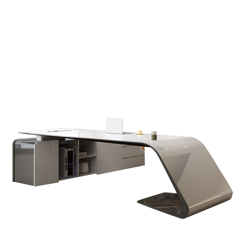 Accessible luxury paint boss table creative office desk casual modern manager table president office desk table and chair combination