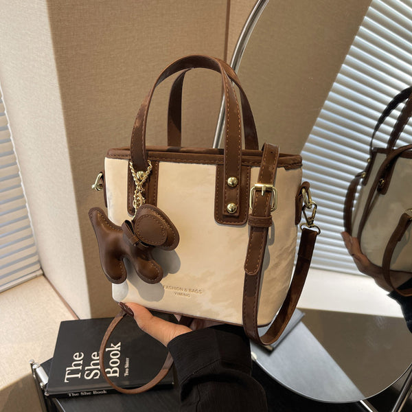 Fashion women's bag 2025 new messenger bag bucket bag niche design high sense foreign versatile shoulder handbag