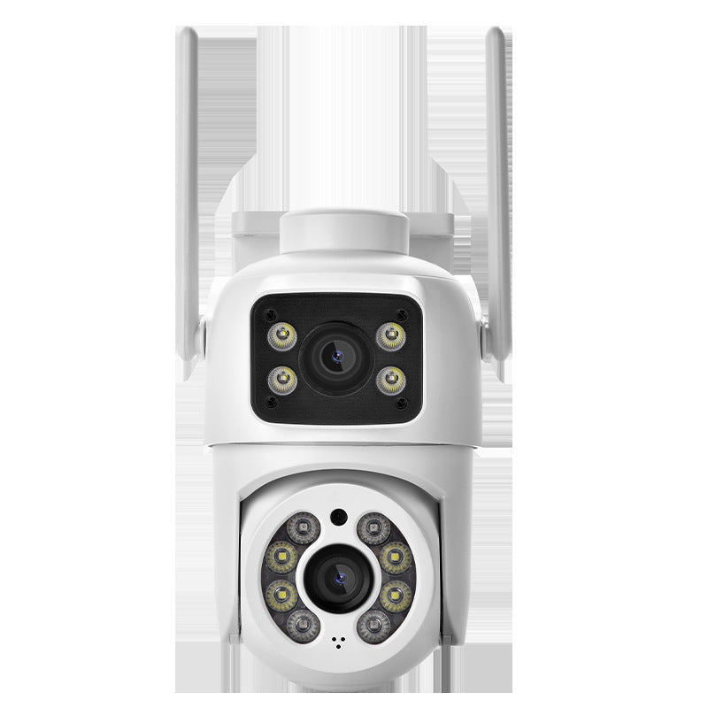 ICSEE binocular dual-camera panoramic WiFi camera "dual-screen" multi-watch with Bluetooth fast network distribution