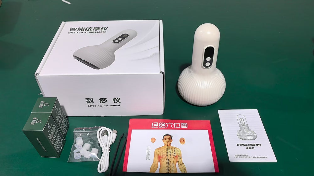 Electric meridian brush, universal abdominal rubbing instrument, belly rubbing handy gadget, abdominal massager, pulse dredging, scraping and heating