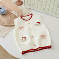 Girlknittingvestkt catknitting shirtvest layering new arrivalkids little girl sweaterwaistcoat vest