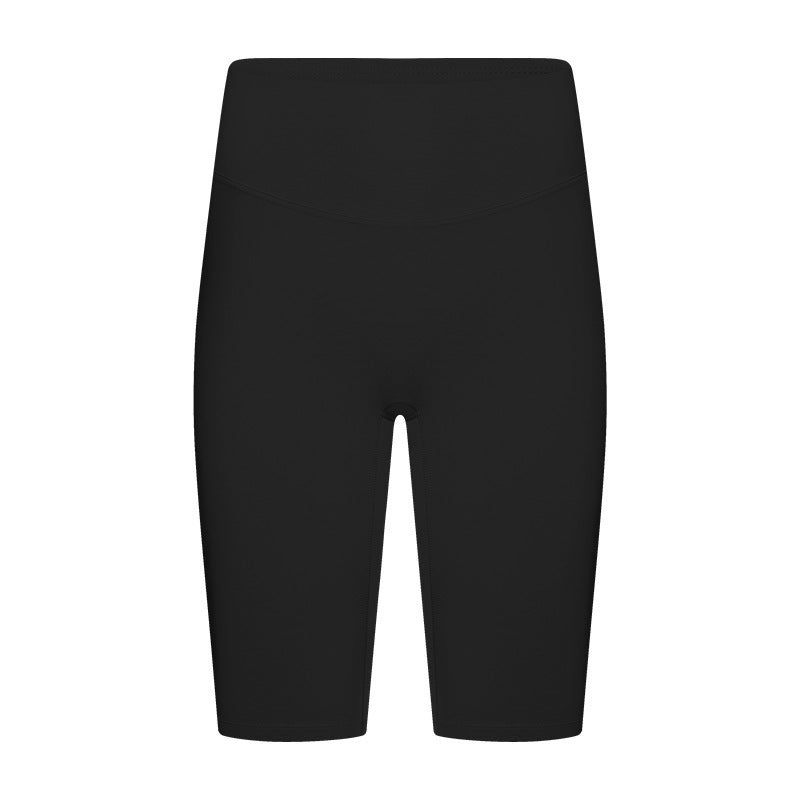 Evrlue seamless anti-roll tummy control butt lifting yoga leggings - stretchy, skin-friendly, women's active 5-inch shorts dk388