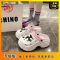 Eva clogs women's ins trendy summer thick sole high heels nurse toe-cap half drag cute outwear shit-stepping beach sandals