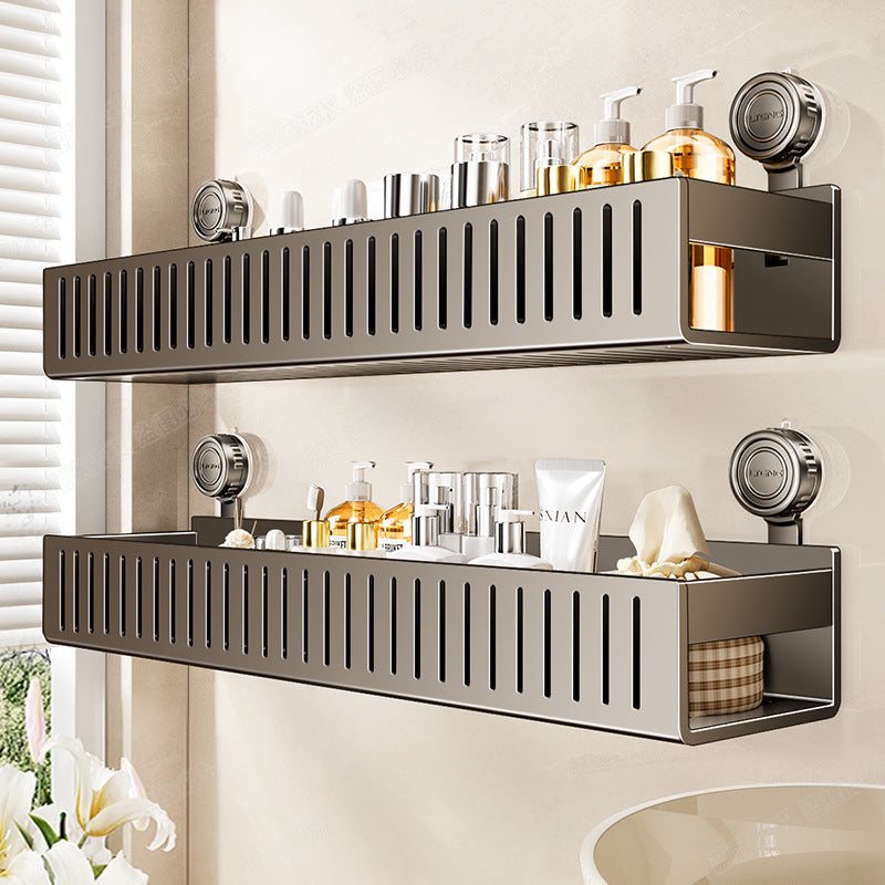 Strong load-bearing suction cup, toilet rack, no punching, bathroom, toilet, washstand, wall-mounted storage rack