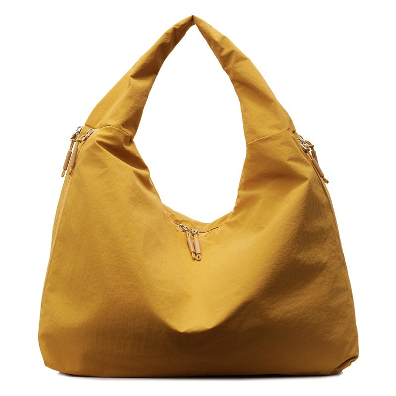 Cross-border fashion casual canvas tote bag women's 2025 new trendy versatile large-capacity underarm bag commuter shoulder bag