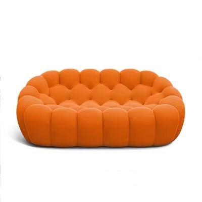 Modern minimalist bubble sofa - designer fabric, trending online, creative football art, curved sofa for home living room