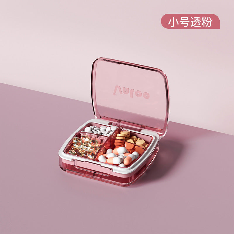 Medicine box Portable medicine packing box Three meals a day Mini small medicine box Portable medicine box Pill dispenser