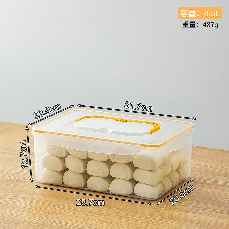 Breakfast steamed bread fresh-keeping box bread box refrigerator frozen storage box with lid sealed food grade food storage box
