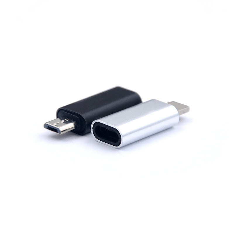 Type-c female to micro usb otg adapter for android v8 charging and data transfer - 5-pin converter (tpc)
