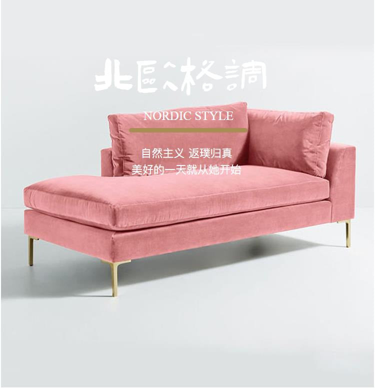 Bedroom Fabric Foot Couch Nordic Small Apartment Living Room Balcony Leisure Princess Chair Italian Minimalist Beauty Salon Princess Couch