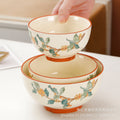 New arrivalfor homeceramic bowl very good-looking rice bowl underglaze color 4.5 inch rice bowl soup bowl sensory tableware noodle bowl