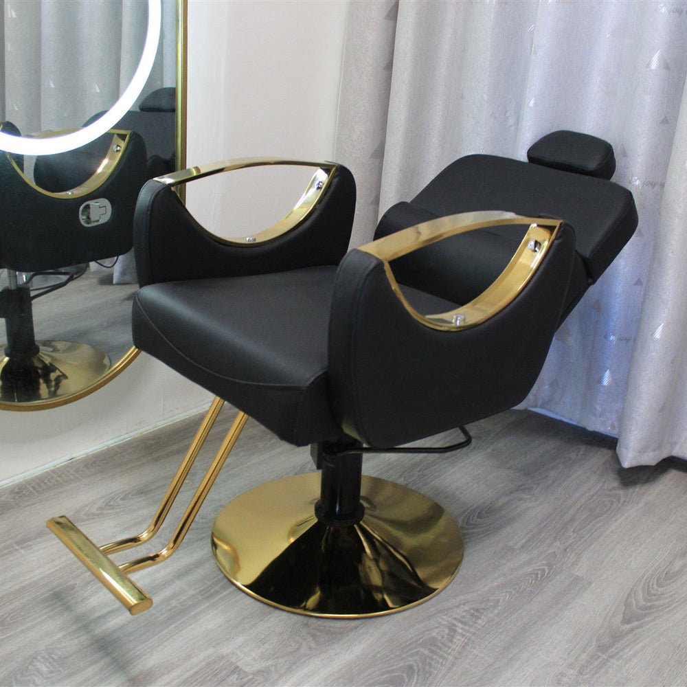 Barber shop chair can be reclined and lifted classypopular hairdressing chair hair salon special shaving lounge chair barber chair