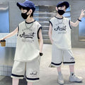 Boys' outfit:  summer new korean style sleeveless t-shirt and basketball casual two-piece set for boys