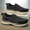Men's 2026 summer canvas sneakers - slip-on, breathable, durable, thick-soled, comfortable, trendy, versatile casual shoes