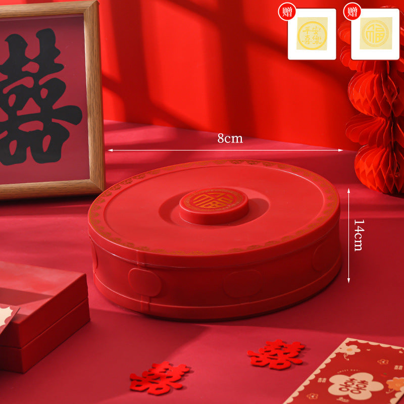 New arrivalaccessible luxury imitation leather fruit plate for homemulti-layered dried fruit box with compartments and lid nut candy box living room snack plate