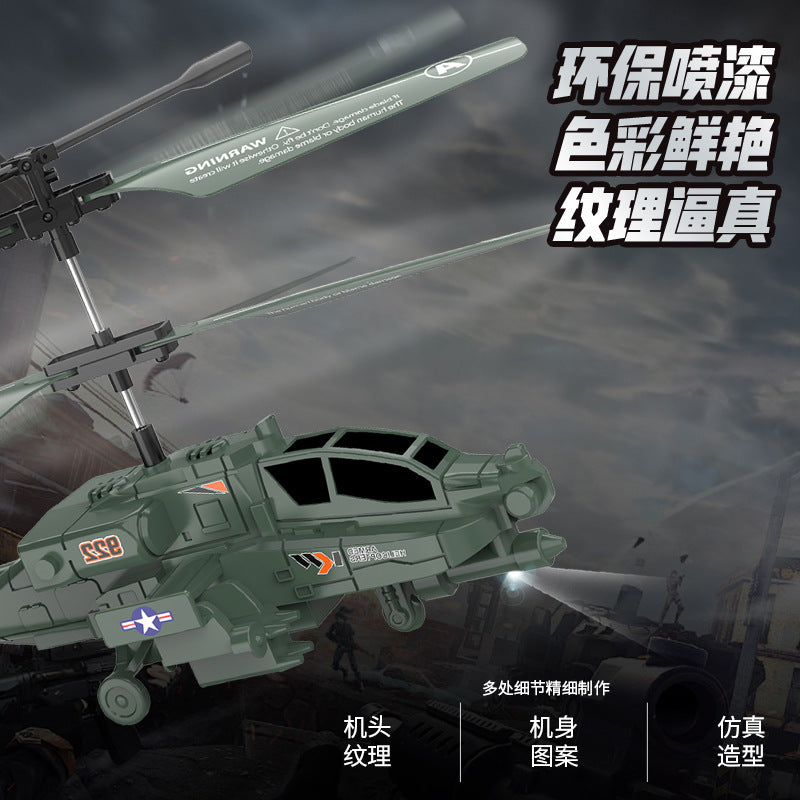 Hot-selling toy airplane, cross-border new apache remote control helicopter with gyroscope, durable and armed toy model