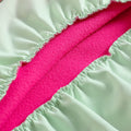 Girls' fall floral outfit: pink ruffle-trimmed pullover sweatshirt and 3d embroidered pants set