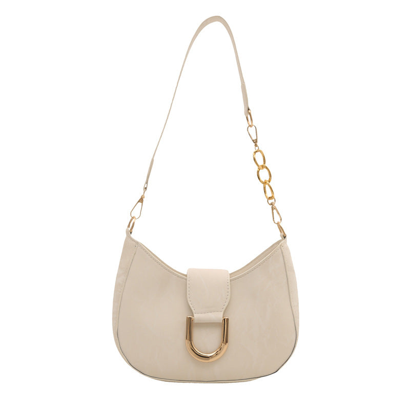 Retro women's shoulder bag women's 2025 spring new niche design versatile ins underarm bag temperament women's bag