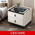 Smart nightstand modern bedroom home light luxury minimalist smart wireless charging multifunctional fingerprint lock practical cabinet