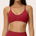 Seamless cross-border backless bra, spaghetti strap y-back breathable yoga bra, women's quick-dry sports bra 5112