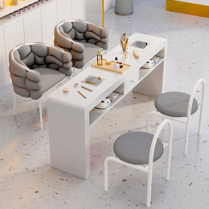 Cream wind multi-functional manicure table and chair set special economical single and double light luxury Internet celebrity ins manicure table