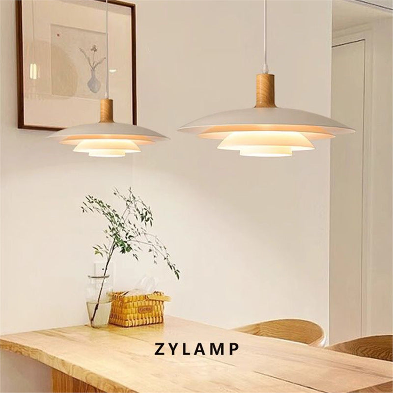 Nordic restaurant chandelier danish designer ph5 flying saucer log dining room medieval cream japanese styleretro dining table