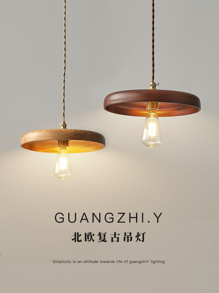 Vintage Chinese-style restaurant chandelier American coffee room bar counter Japanese-style dining table small chandelier bedside lamp