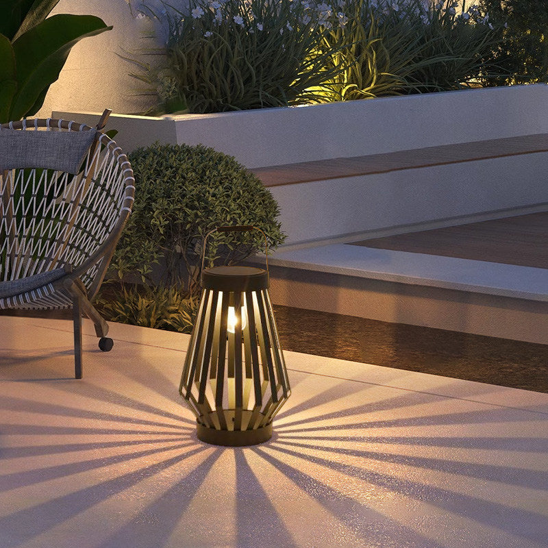Outdoor waterproof solar lawn lamp portable lamp house garden lamp movable decorative atmosphere floor lamp