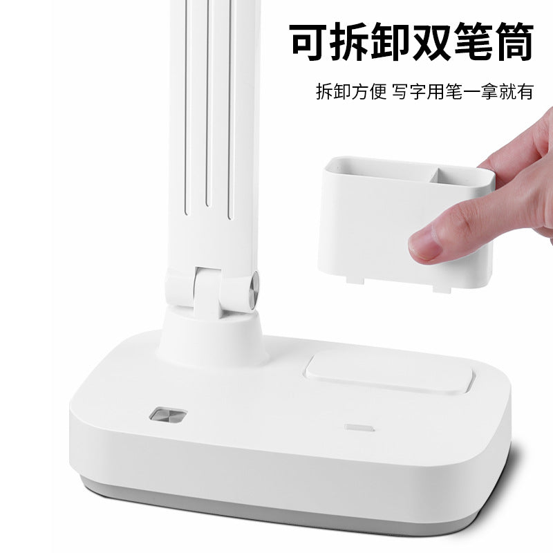 Smart rechargeable desk lamp - eye protection, perfect for students, dorms, homework, folding, work, desktop reading