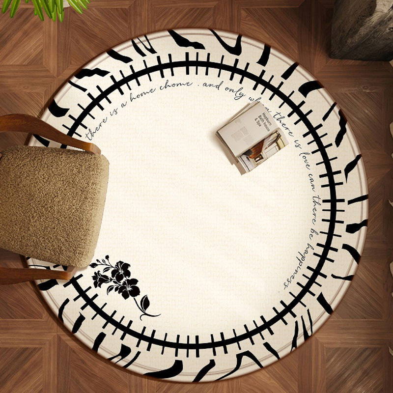 Cream wind round carpet light luxury high sense living room coffee table bedroom bedside cloakroom dresser chair floor mat