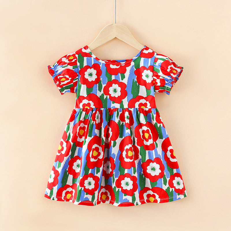 Girls' dress -  summer korean style princess dress - baby girl's clothing - wholesale/street vendor - children's dress